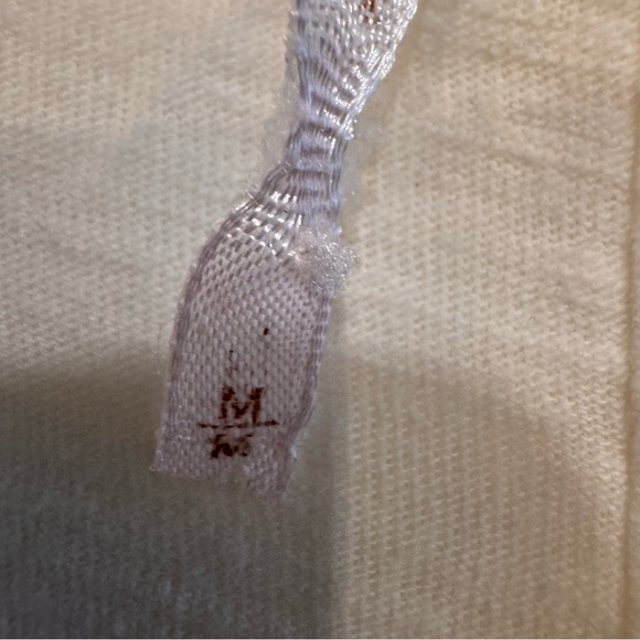 Free People Our Song Henley Women’s Top Lace Long Sleeve Buttons Sz M Ivory - Picture 5 of 11